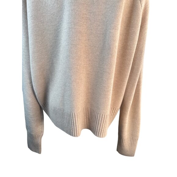 Tara Jarmon Medium Beige Merino Wool Blend Turtleneck Sweater - Picture 8 of 16